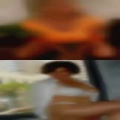 Senior citizen having swingers